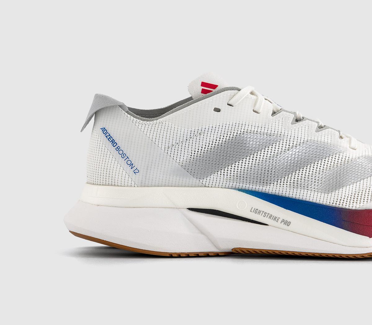 adidasAdizero Boston 12 TrainersCore White Dark Blue Purple