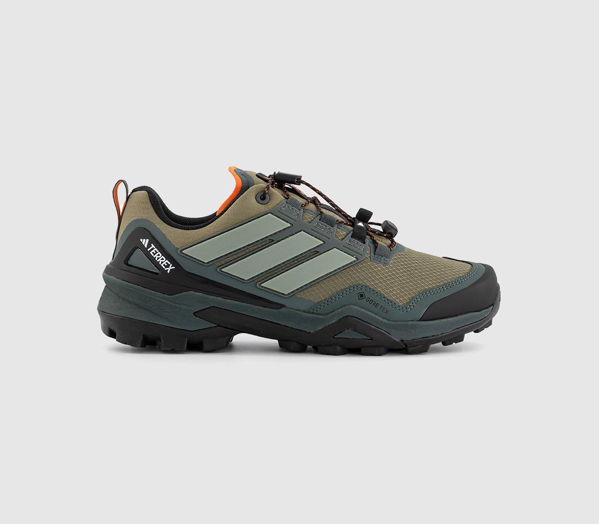 adidas Terrex Skychaser Gore-Tex Trainers Olive Silver Green Core Black -  Men's Trainers
