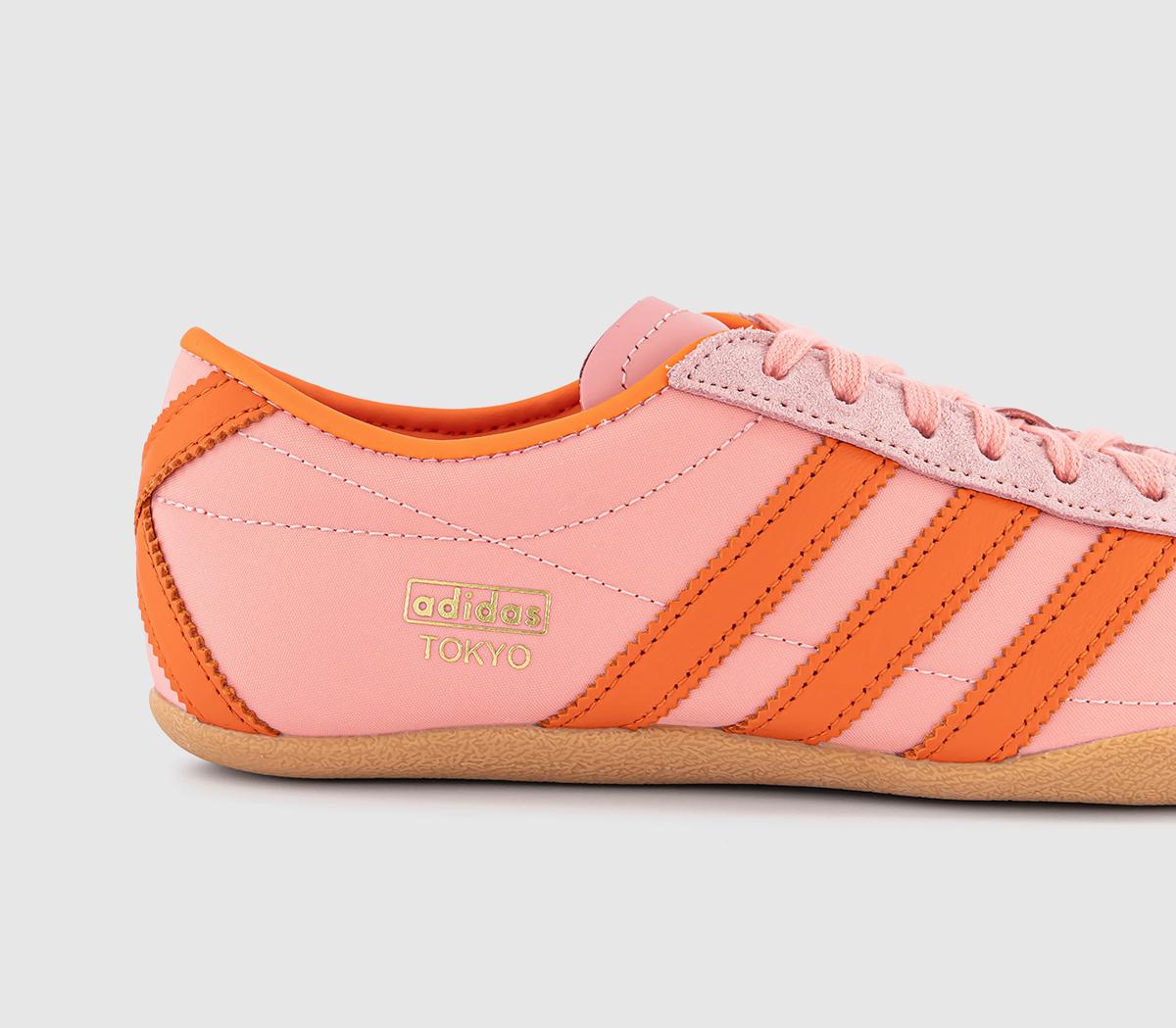 adidas Tokyo Trainers adidas Tokyo Trainers Semi Pink Spark Orange Gold Metallic
