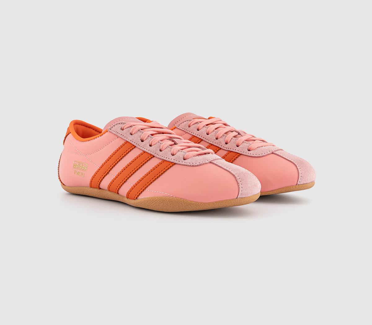 adidas Tokyo Trainers adidas Tokyo Trainers Semi Pink Spark Orange Gold Metallic