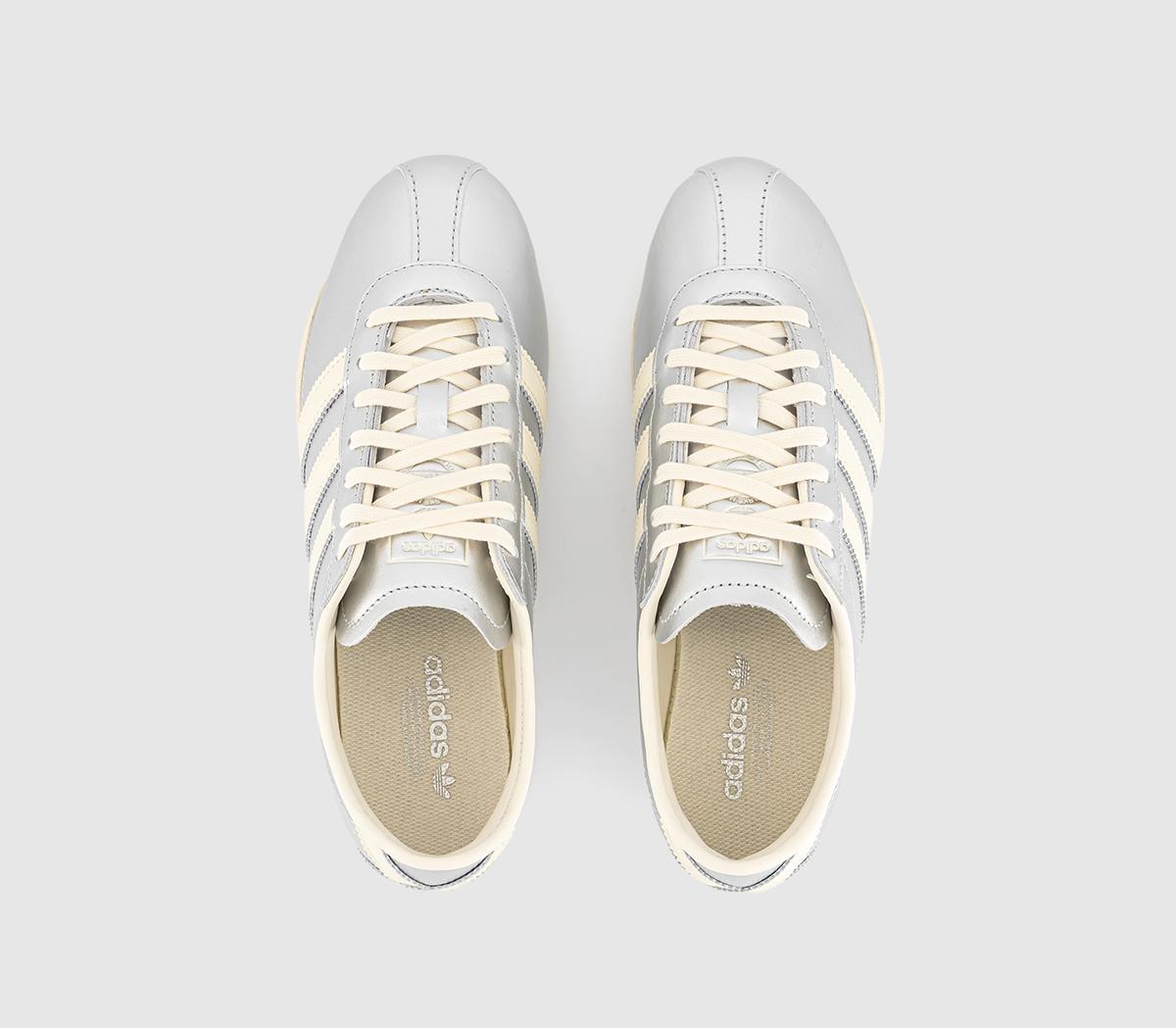 adidas Tokyo Trainers Silver Metallic Cream White Gold