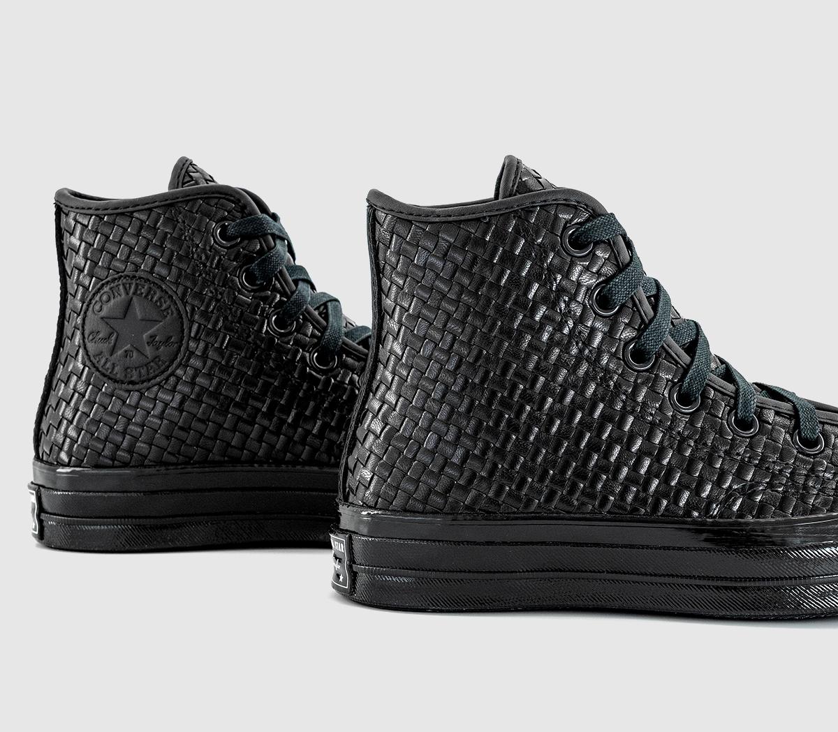 Converse Chuck 70 Hi Trainers Black Woven - Women's Trainers