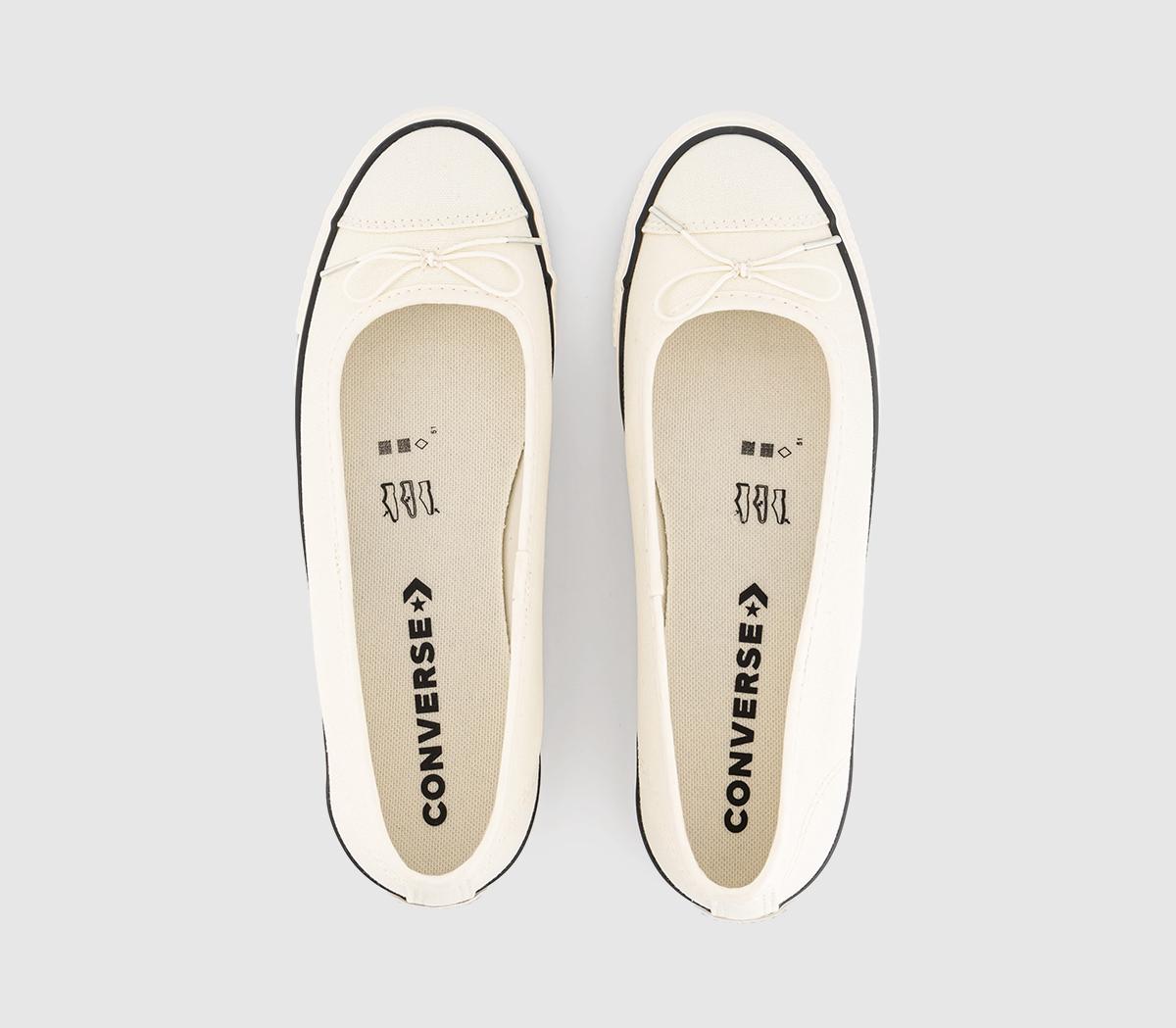 Converse Chuck Taylor All Star Ballet Pumps Converse Chuck Taylor All Star Ballet Pumps Egret Black Egret