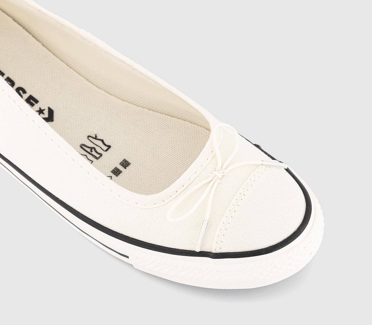 Converse Chuck Taylor All Star Ballet Pumps Converse Chuck Taylor All Star Ballet Pumps Egret Black Egret