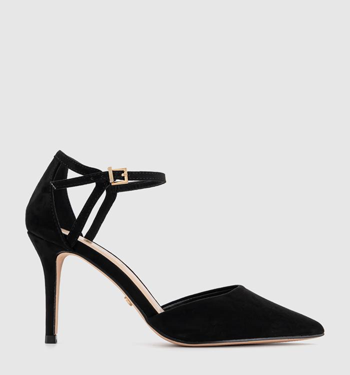 OFFICE Hidden Two Part Court Heels Black