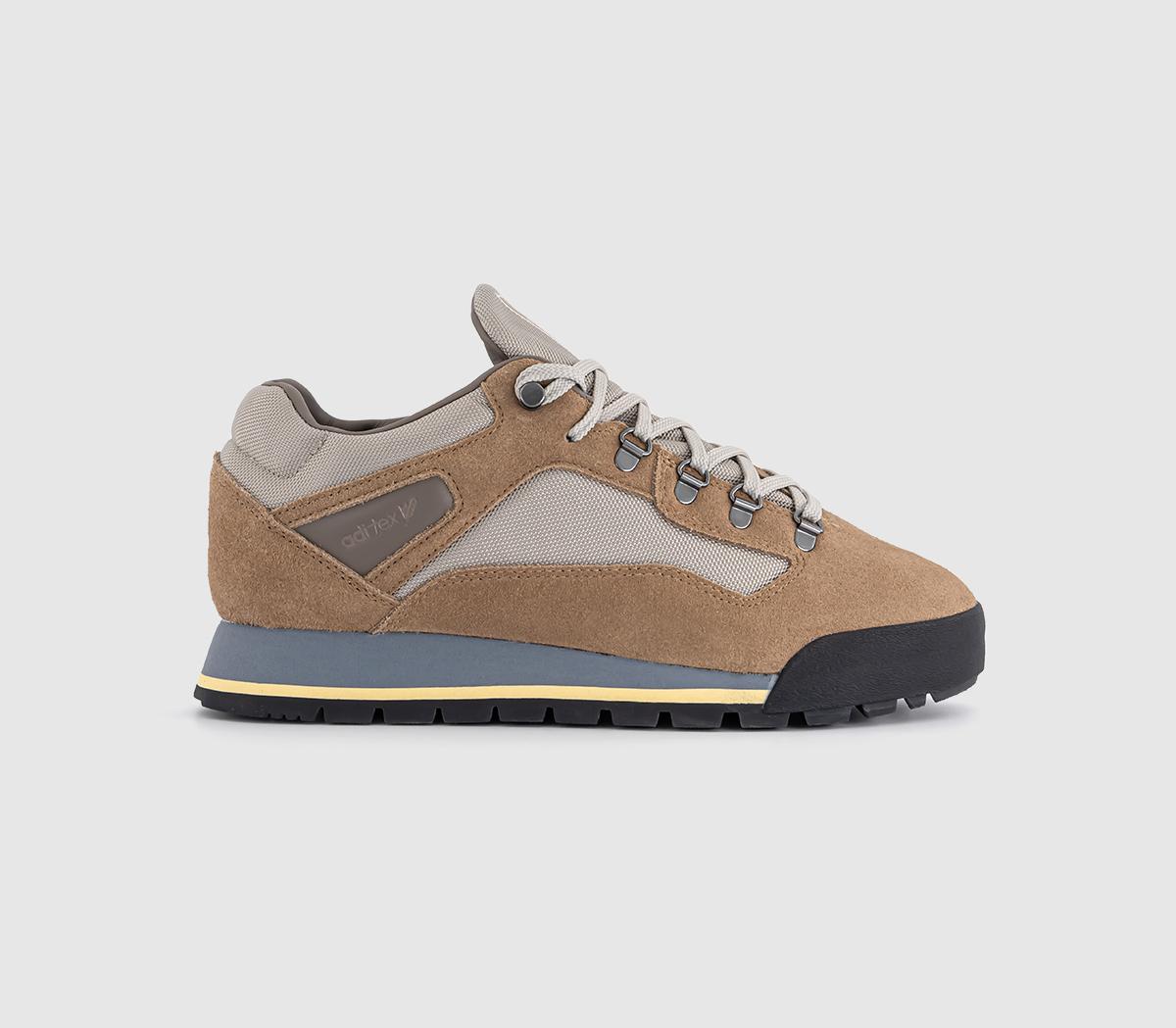 adidas Mens Consortium C. P. x Helvellyn Spzl Trainers Cardboard Light Brown Utility Grey, 9.5