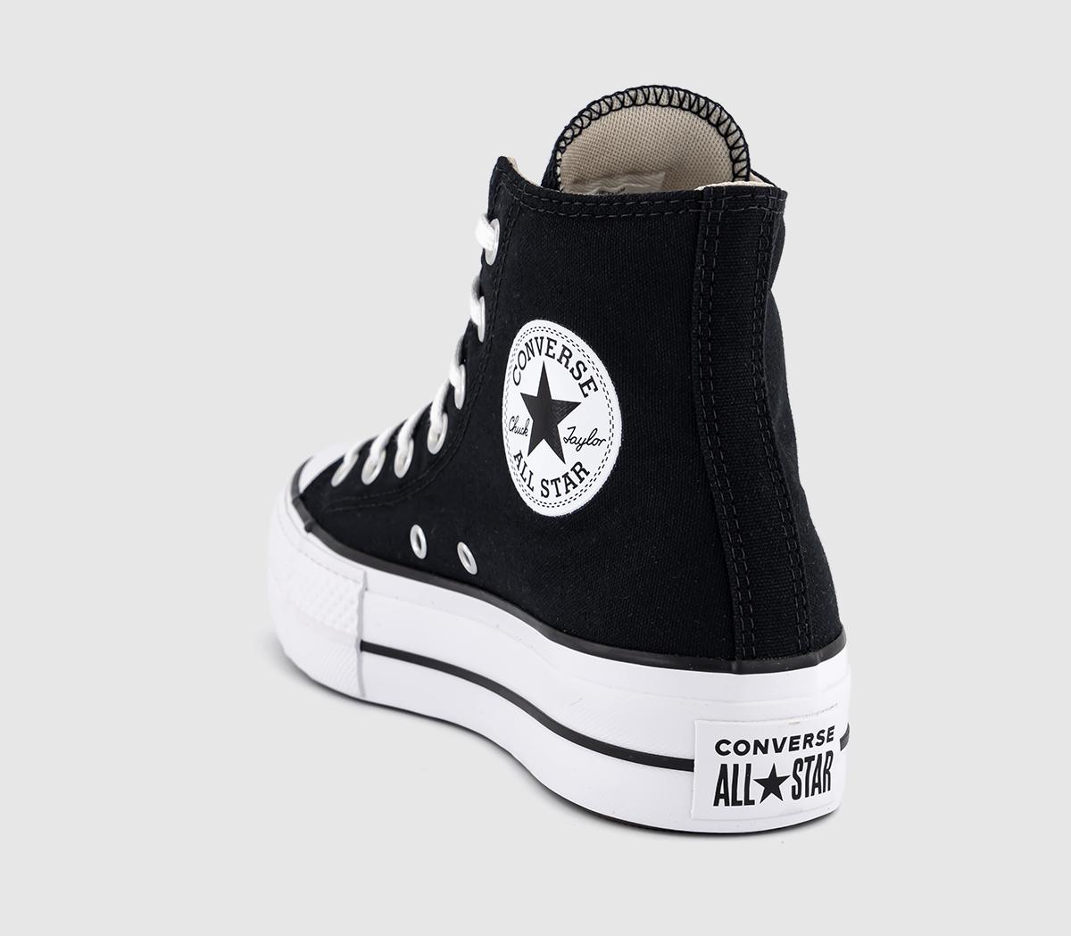 Converse All Star Lift Hi Trainers Converse All Star Lift Hi Trainers Black White