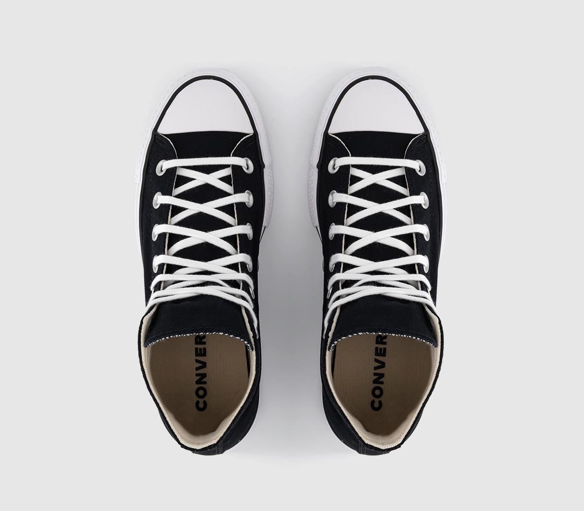 Converse All Star Lift Hi Trainers Converse All Star Lift Hi Trainers Black White