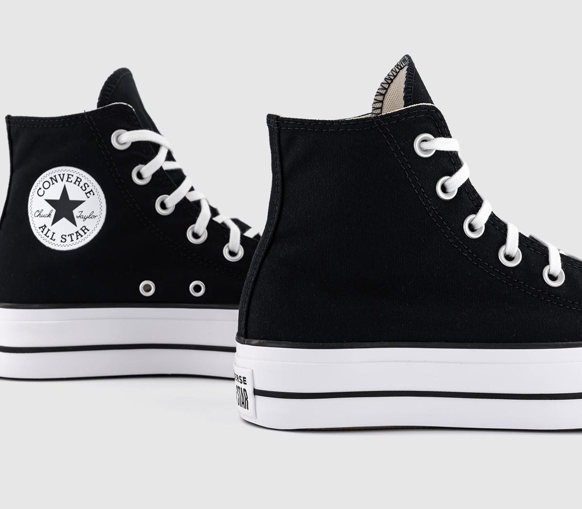 Converse All Star Lift Hi Trainers Converse All Star Lift Hi Trainers Black White