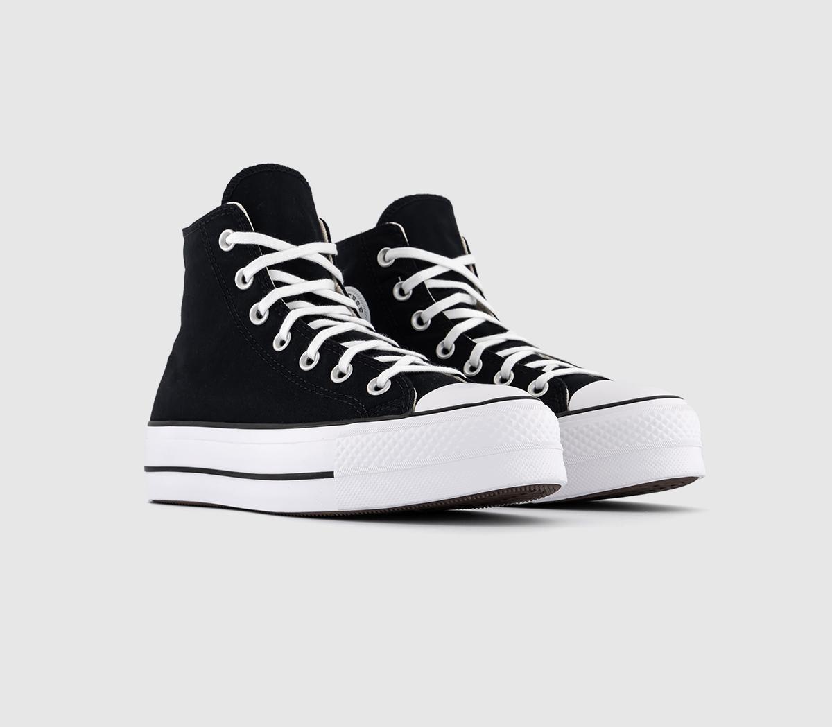 Converse All Star Lift Hi Trainers Converse All Star Lift Hi Trainers Black White