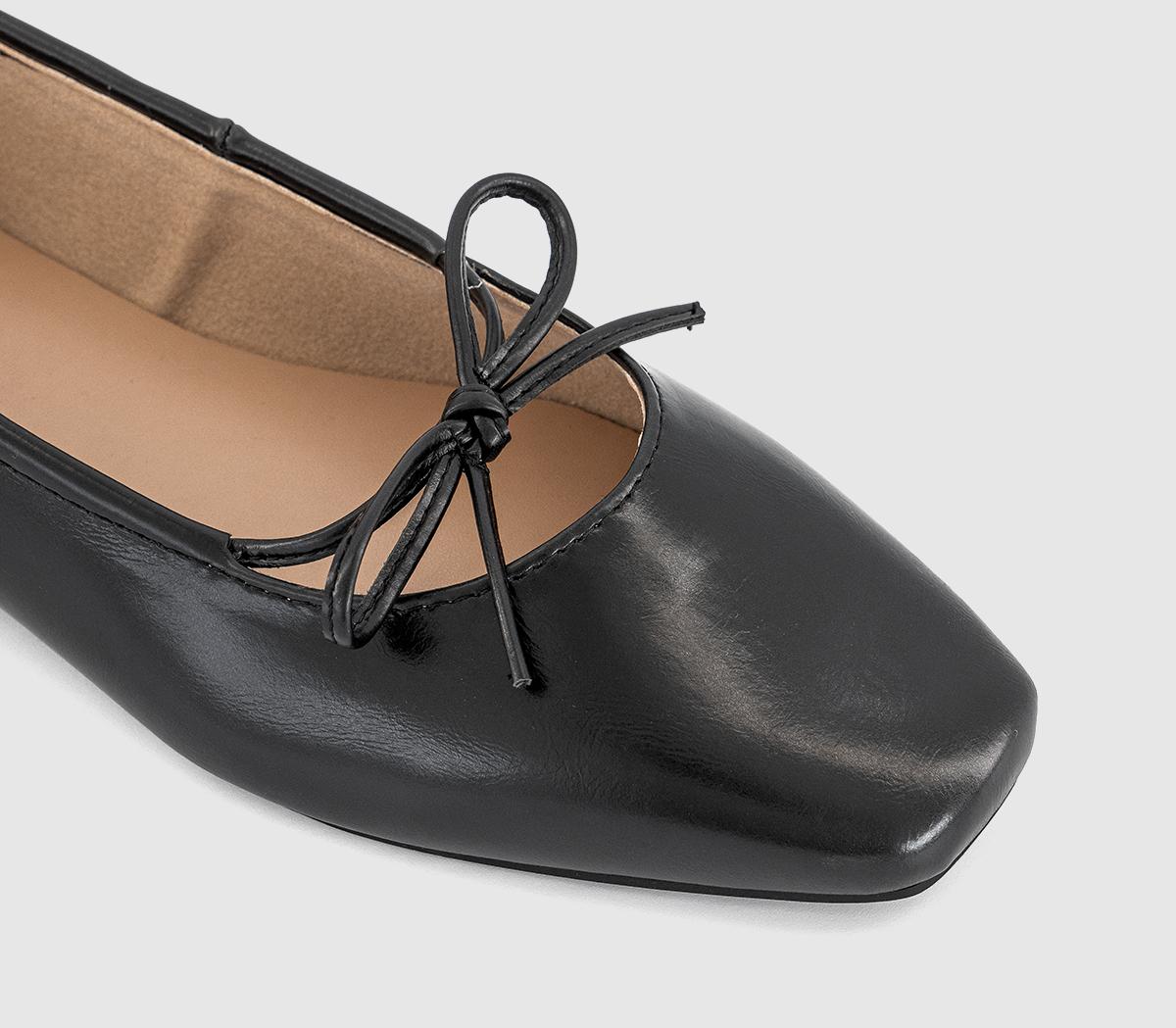 OFFICEFlorence Bow Ballerina Pumps OFFICEFlorence Bow Ballerina PumpsBlack Pu