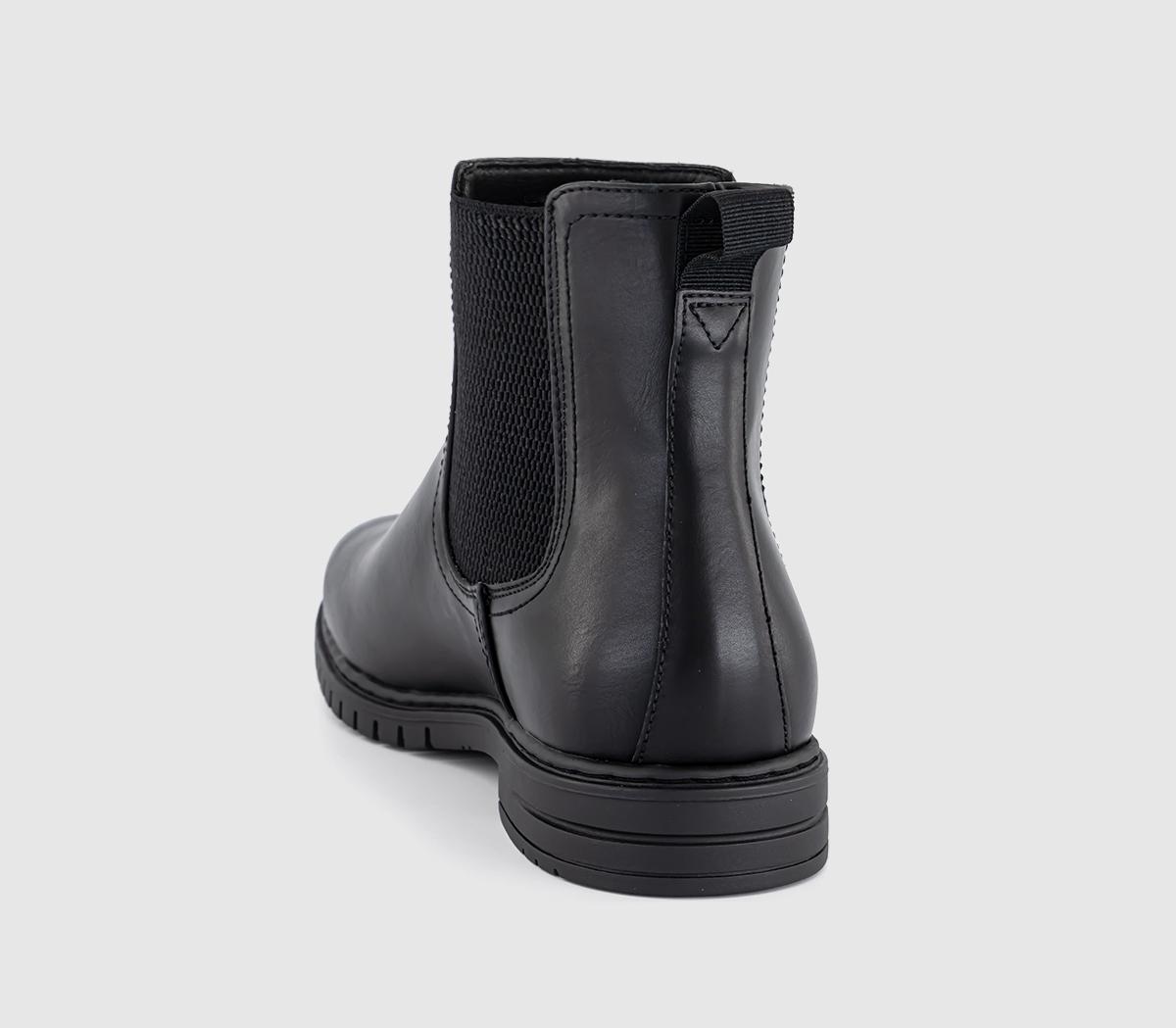 OFFICEBrentford Elastic Detail Chelsea Boots OFFICEBrentford Elastic Detail Chelsea BootsBlack