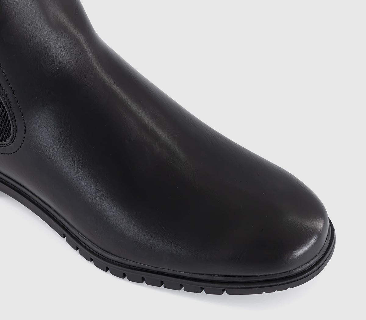 OFFICEBrentford Elastic Detail Chelsea Boots OFFICEBrentford Elastic Detail Chelsea BootsBlack