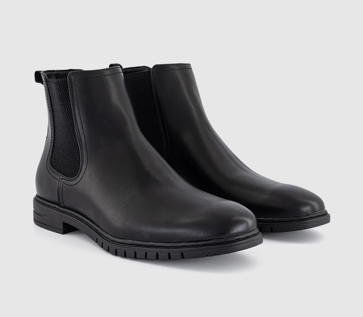 OFFICEBrentford Elastic Detail Chelsea Boots OFFICEBrentford Elastic Detail Chelsea BootsBlack