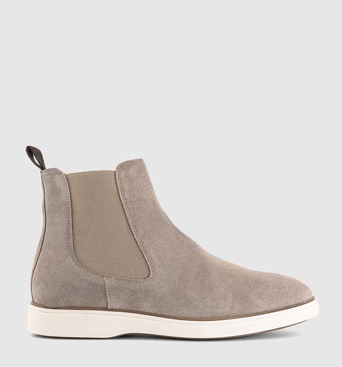 OFFICE Benton Chelsea Boots Stone Suede