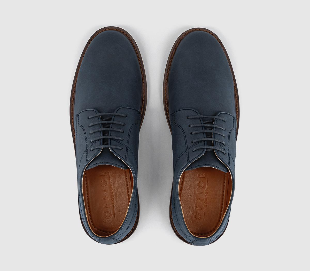 OFFICECharley Casual Lace Up Derby ShoesNew Navy
