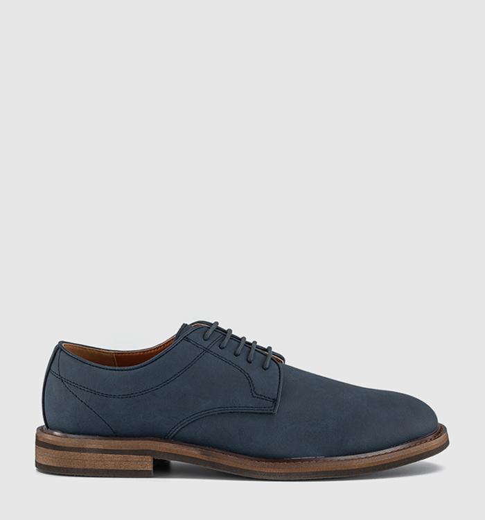 OFFICE Charley Casual Lace Up Derby Shoes New Navy