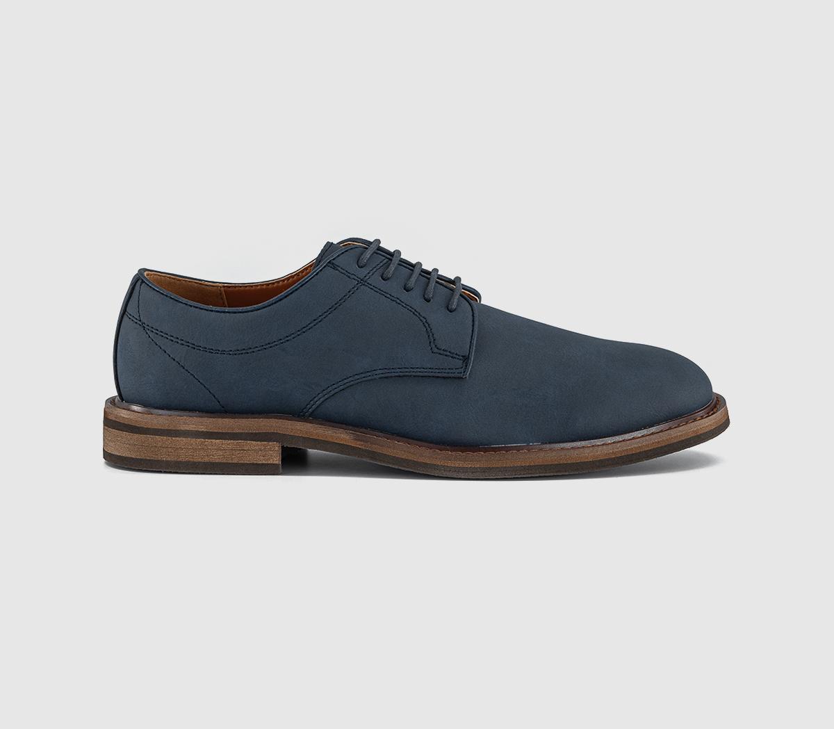 OFFICECharley Casual Lace Up Derby ShoesNew Navy