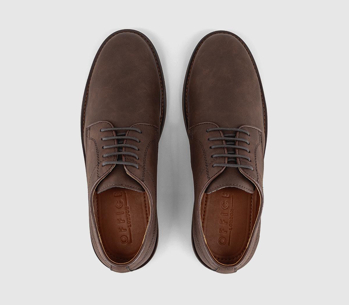 OFFICECharley Casual Lace Up Derby ShoesBrown