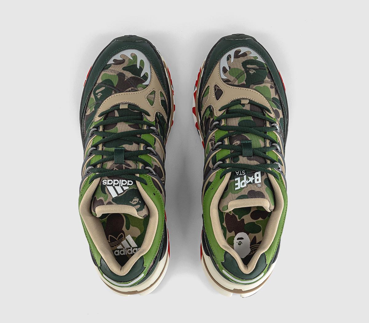 adidasadidas x BAPE adistar HRMY TrainersBape Hemp Iron Metallic Off White