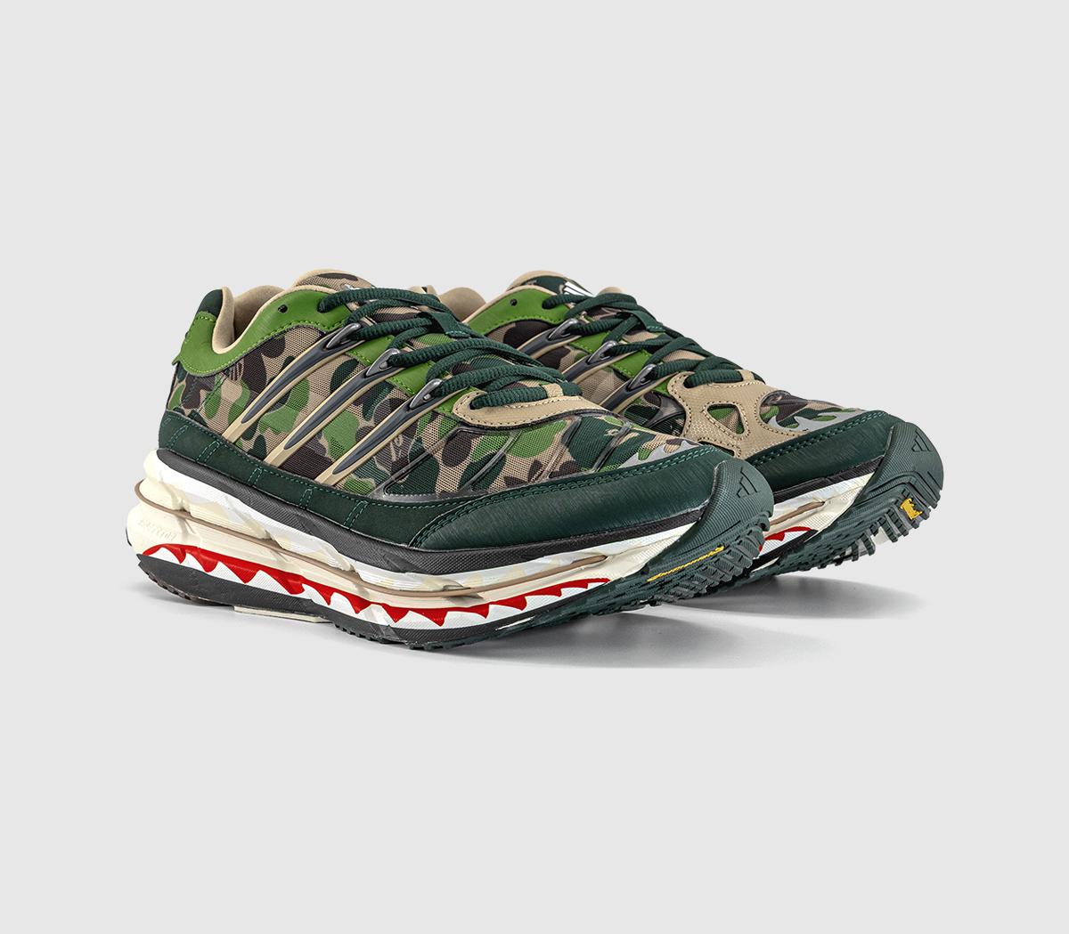 adidasadidas x BAPE adistar HRMY TrainersBape Hemp Iron Metallic Off White