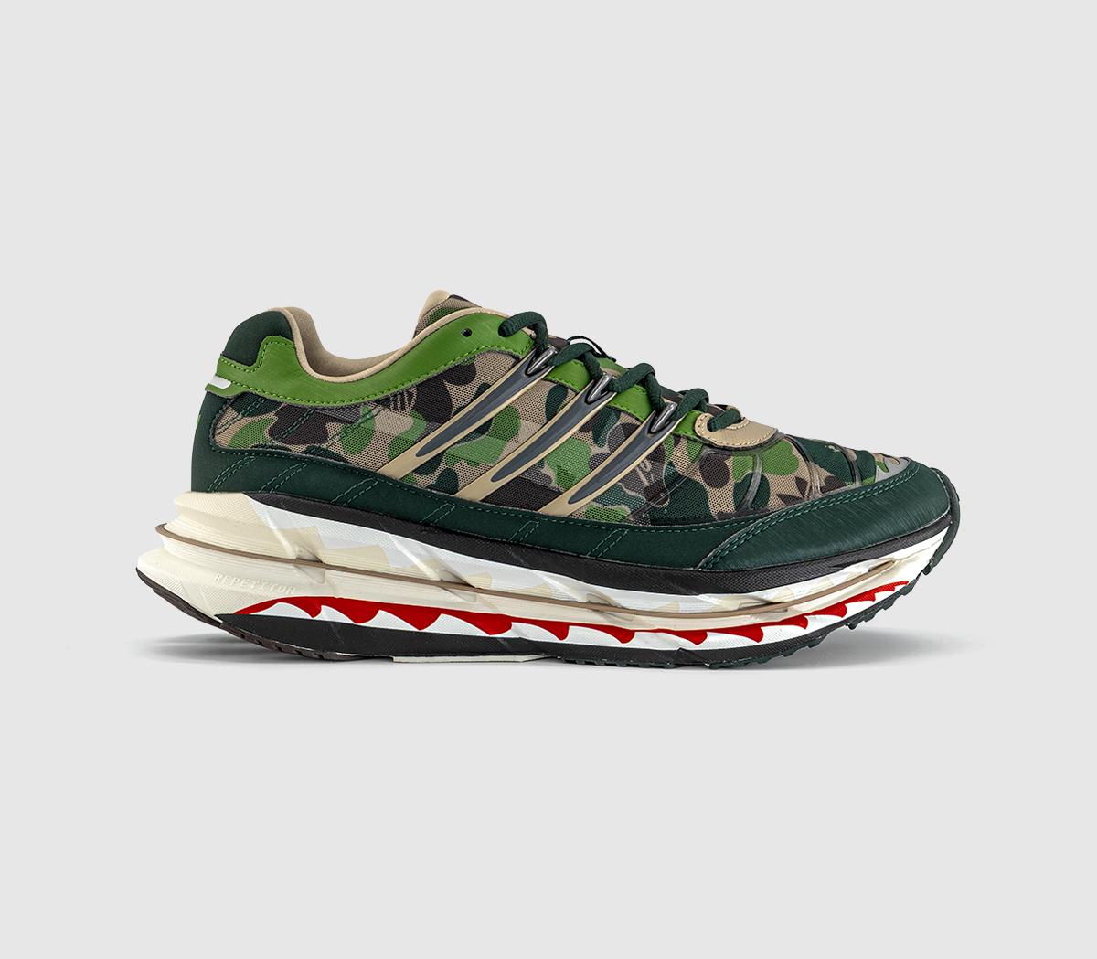 adidasadidas x BAPE adistar HRMY TrainersBape Hemp Iron Metallic Off White