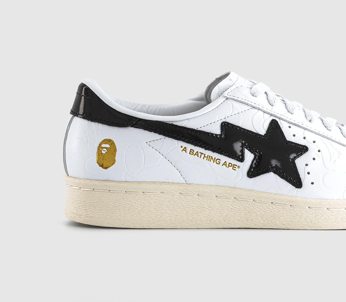 adidasSuperstar V BapeWhite Core Black Off White