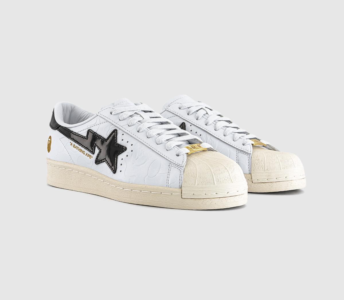 adidasSuperstar V BapeWhite Core Black Off White