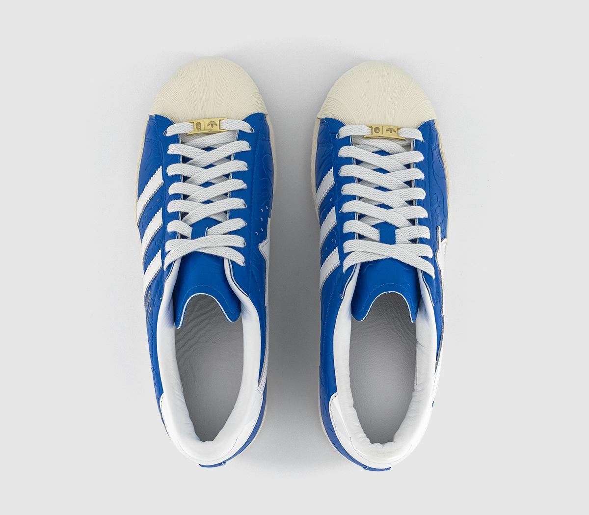 adidasSuperstar V BapeBlue White Off White