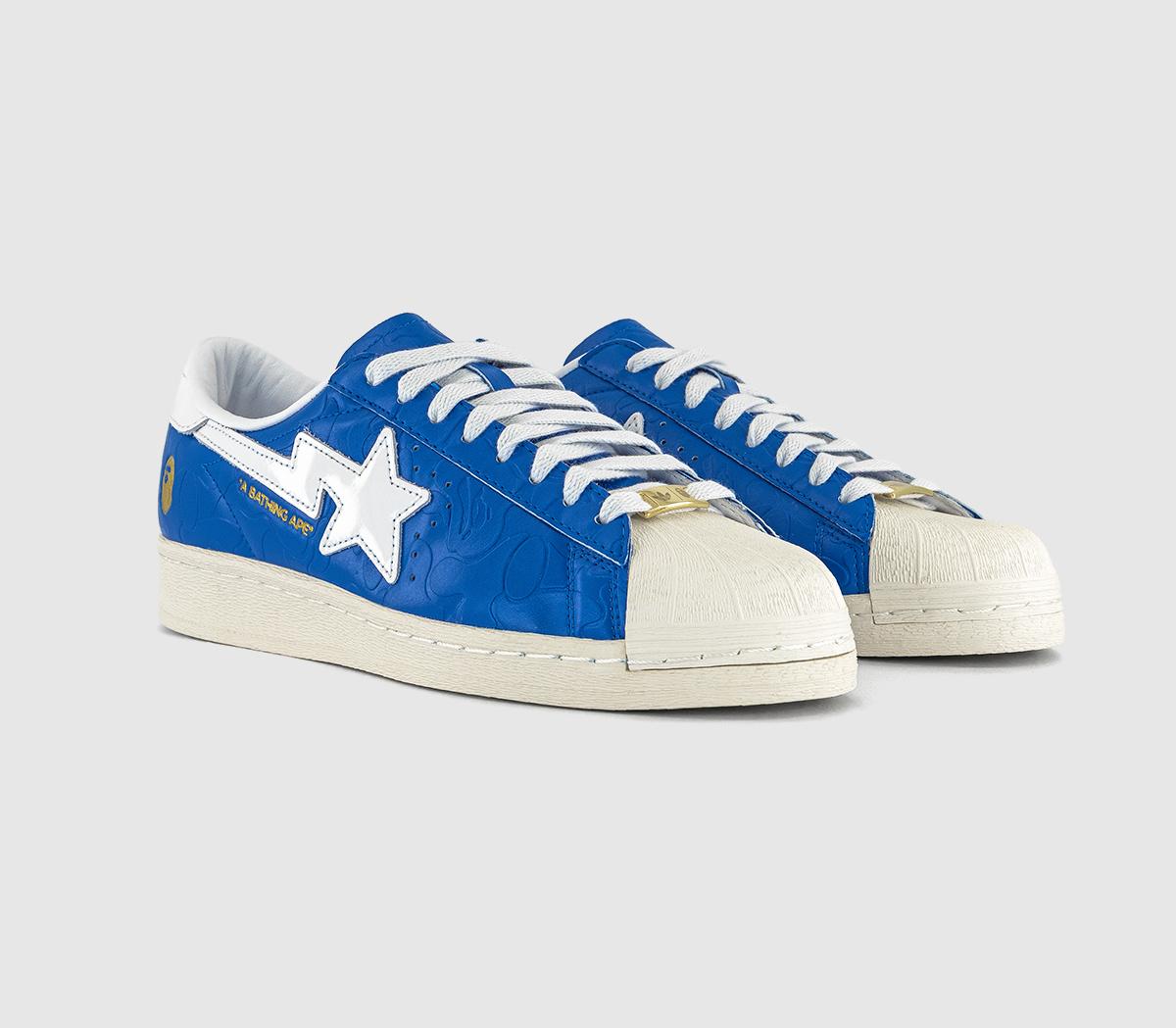 adidasSuperstar V BapeBlue White Off White