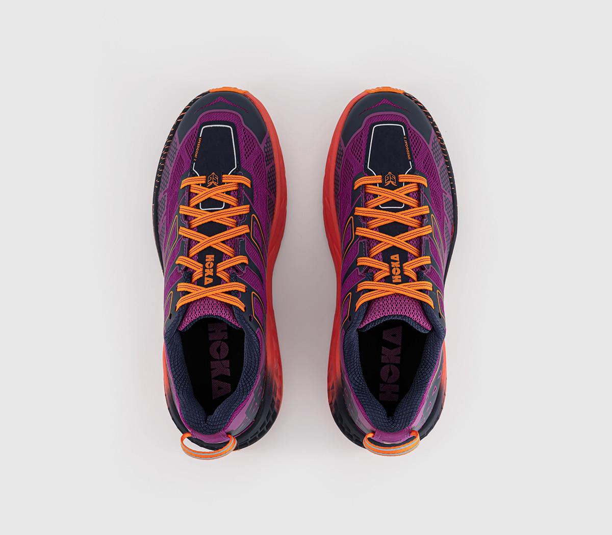 HOKA Speedgoat 2 Low Trainers Wild Flower Electric Tangerine