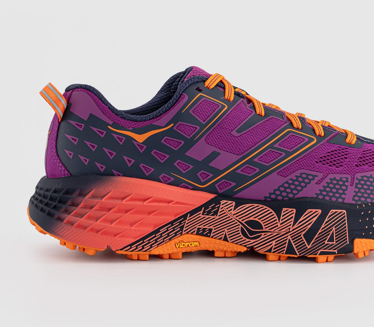 HOKA Speedgoat 2 Low Trainers Wild Flower Electric Tangerine