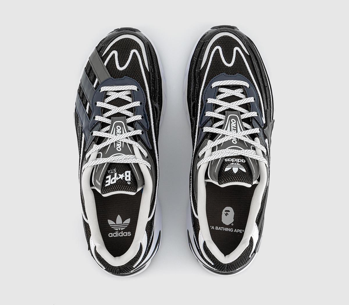 adidasadidas x Bape Orketro TrainersCore Black White Silver Metallic