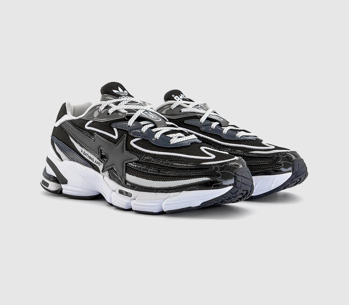 adidasadidas x Bape Orketro TrainersCore Black White Silver Metallic