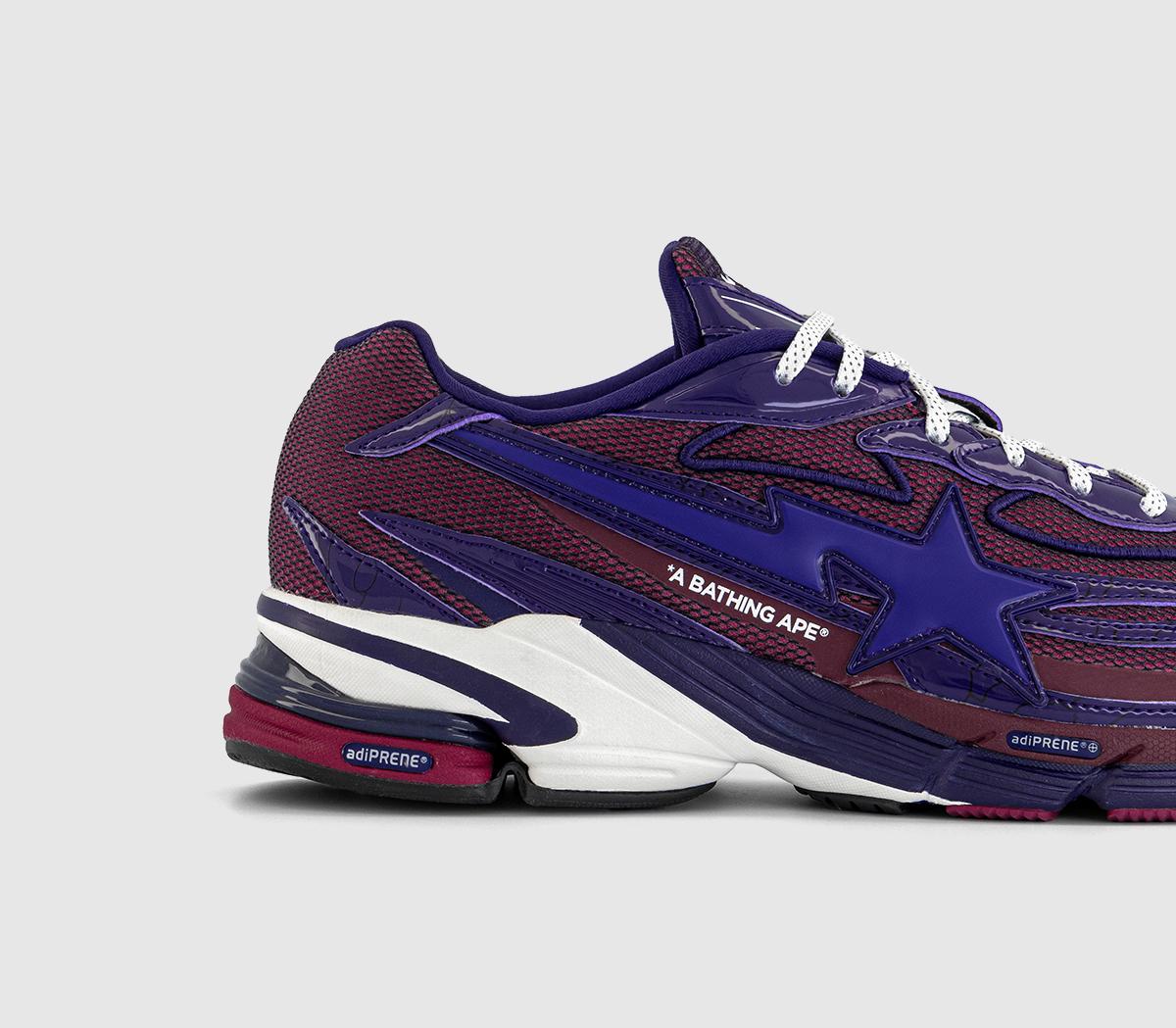adidasOrketro BAPE TrainersDark Purple White Core Black