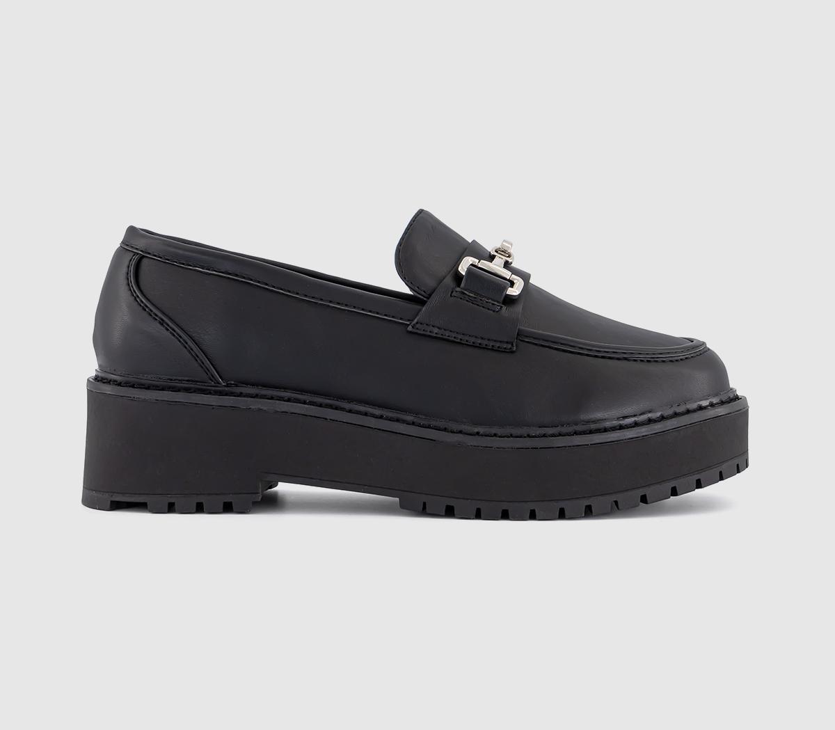 OFFICEFarley Wedge LoafersBlack Pu