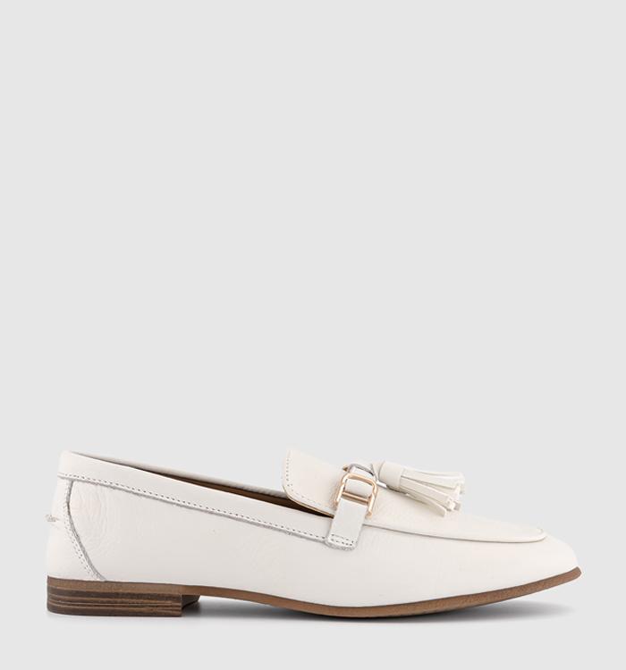 OFFICE Fern Soft Leather Loafers Off White