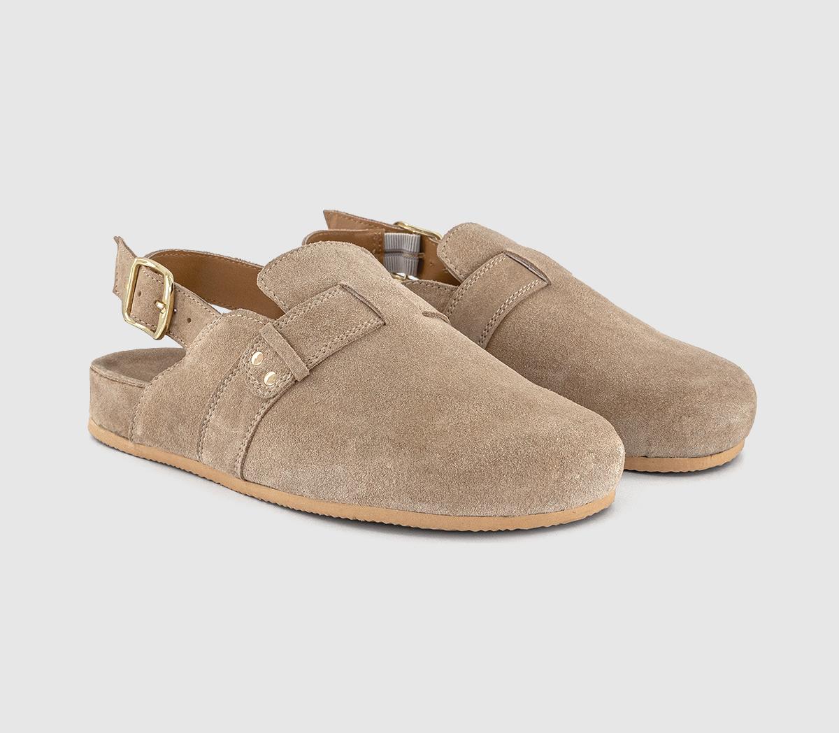 OFFICEFresco Slingback Clogs OFFICEFresco Slingback ClogsTaupe Suede