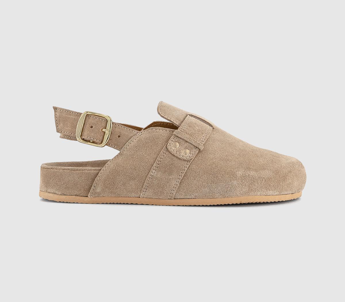 OFFICEFresco Slingback Clogs OFFICEFresco Slingback ClogsTaupe Suede