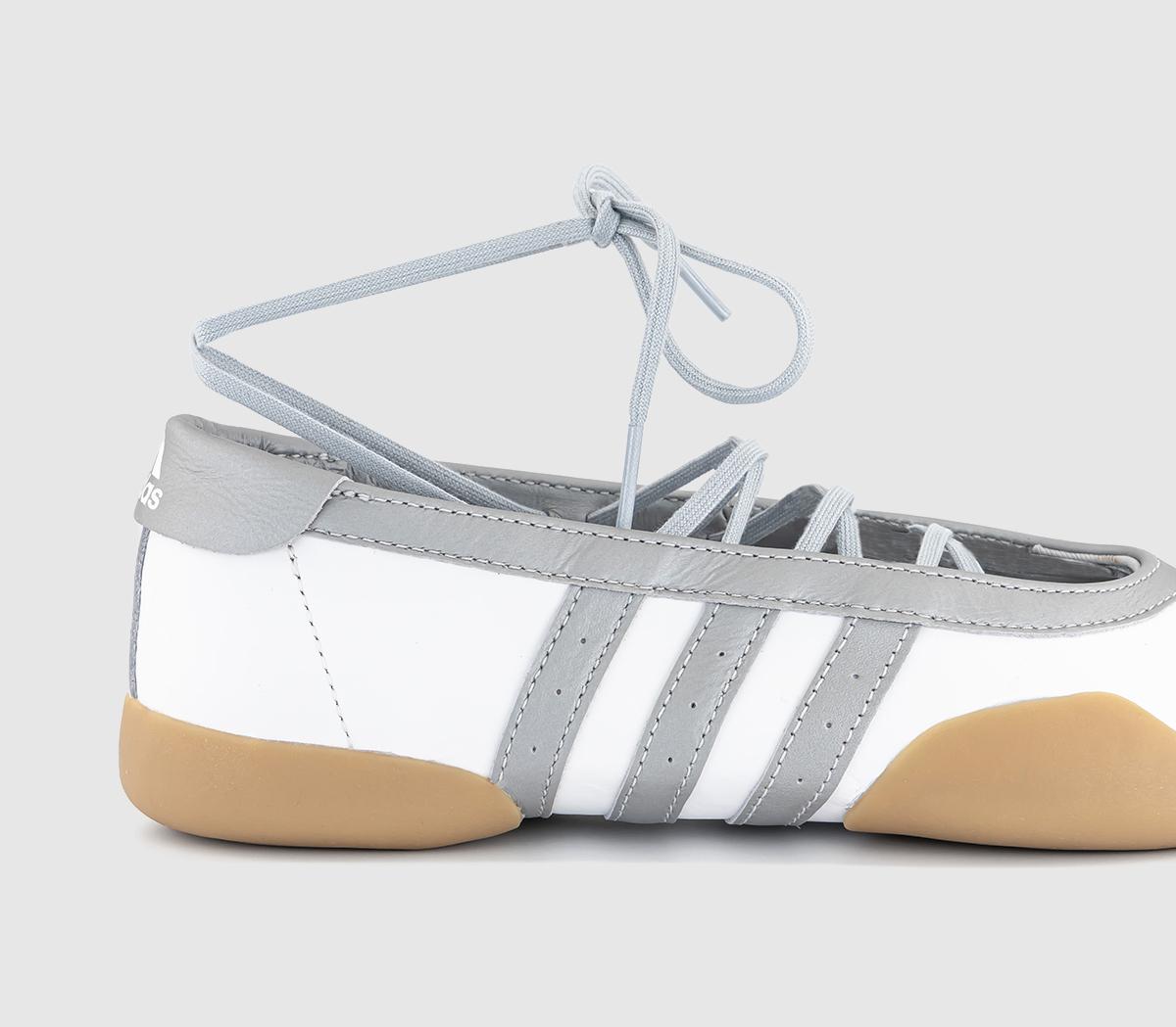 adidasTaekwondo Mei Ballet ShoesWhite Silver Metallic Gum