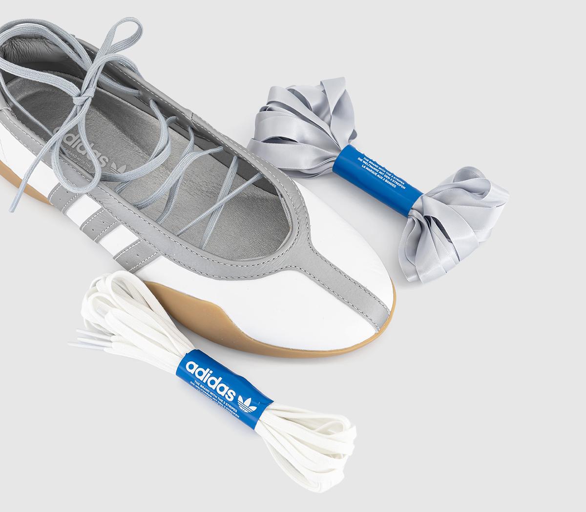 adidasTaekwondo Mei Ballet ShoesWhite Silver Metallic Gum