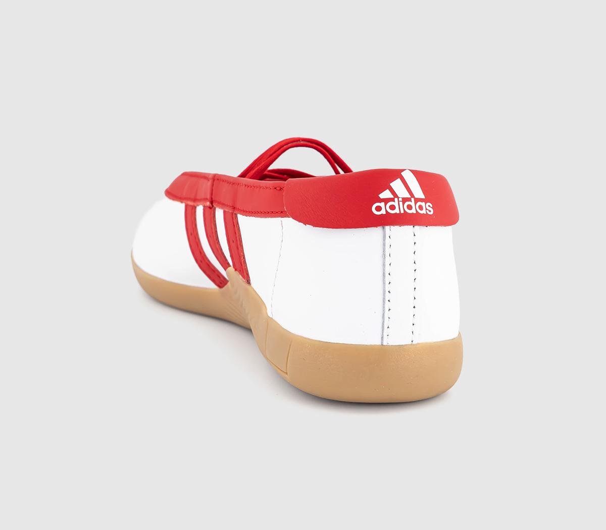 adidasTaekwondo Mei Ballet PumpsWhite Better Scarlet Gum