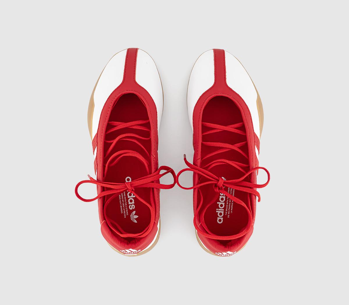 adidasTaekwondo Mei Ballet PumpsWhite Better Scarlet Gum