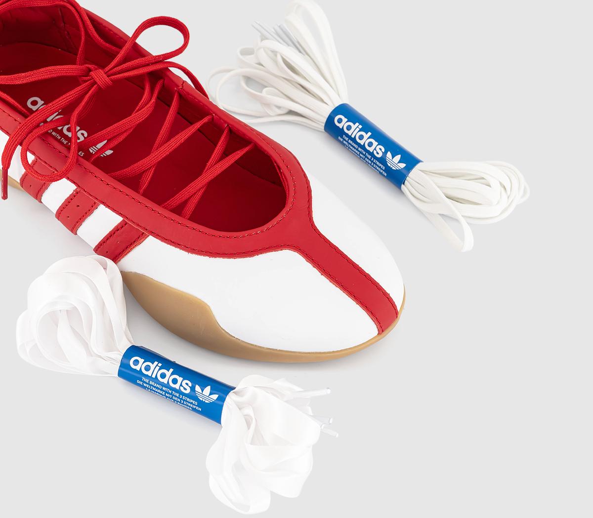 adidasTaekwondo Mei Ballet PumpsWhite Better Scarlet Gum