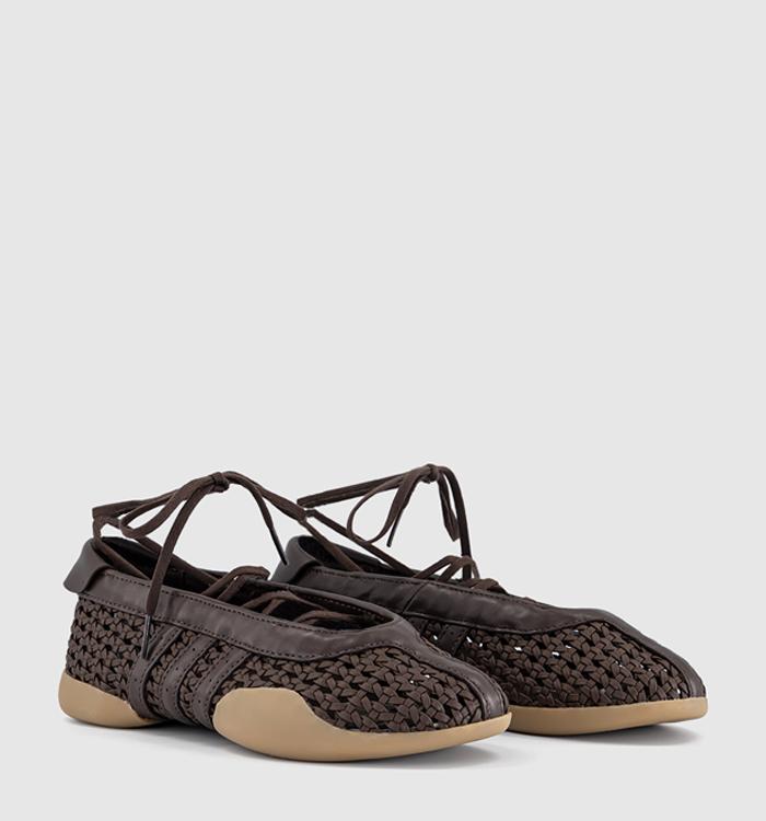 adidas Taekwondo Mei Ballet Pumps Brown Brown Gum