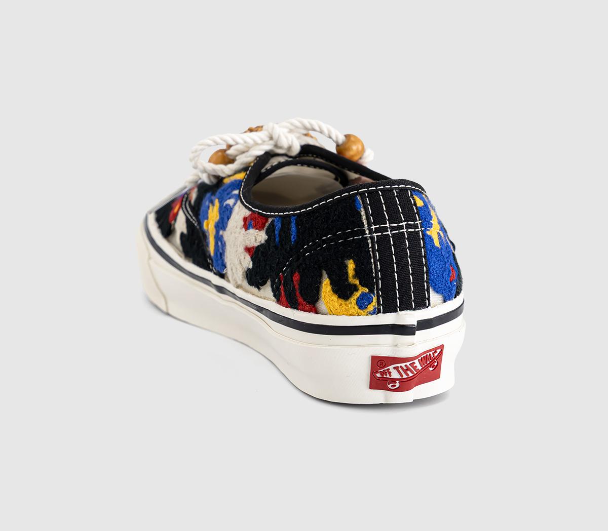 VansLX Authentic 44 TrainersKnit Flower Black White Red