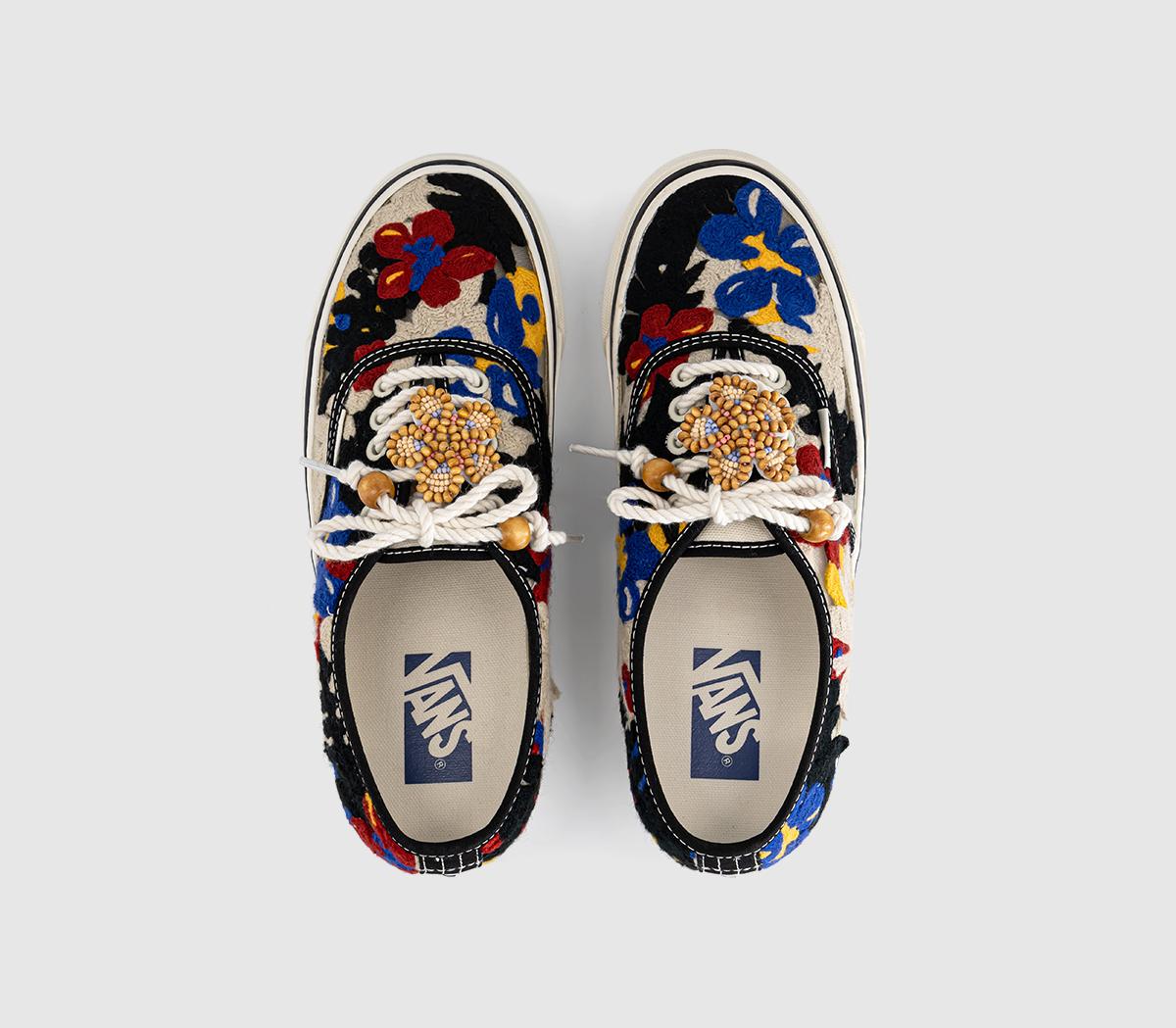 VansLX Authentic 44 TrainersKnit Flower Black White Red