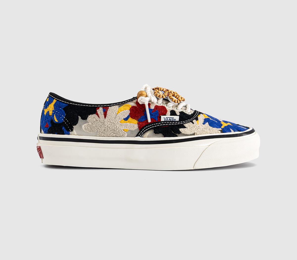 VansLX Authentic 44 TrainersKnit Flower Black White Red