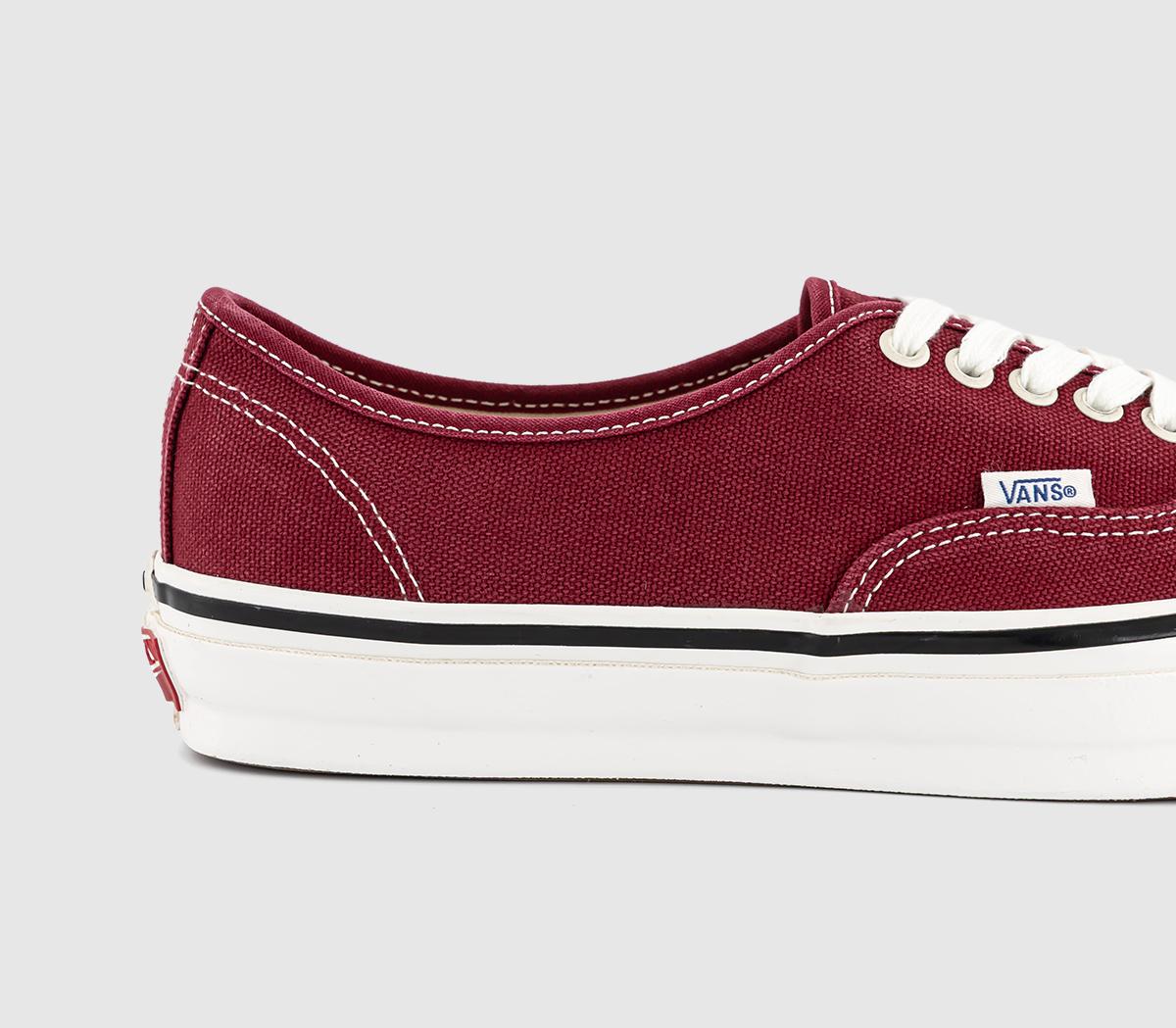 Vans LX Authentic 44 Trainers Duck Canvas Bordeaux - Men's Trainers