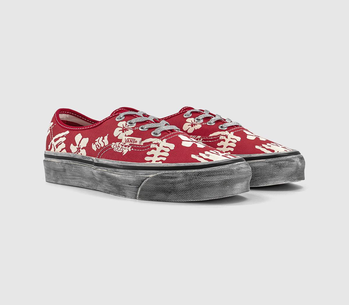 VansLX Authentic 44 TrainersRed White Flower